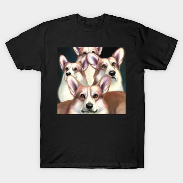 Corg Collective #4 T-Shirt by swinemiester